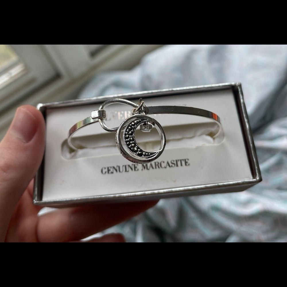 Genuine Marcasite Silver Bracelet